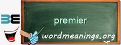 WordMeaning blackboard for premier